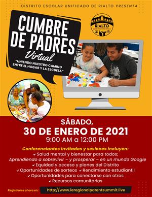 Parent Summit Flyer Spanish 